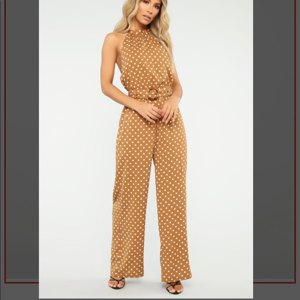 NEW! Halter polkadot jumpsuit